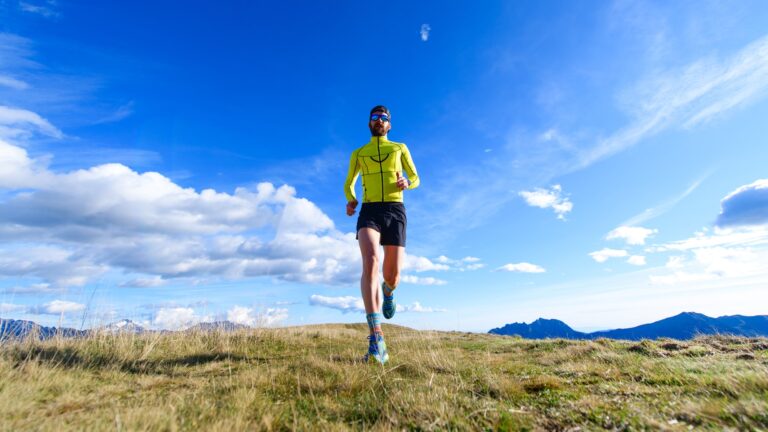 Running in the mountains