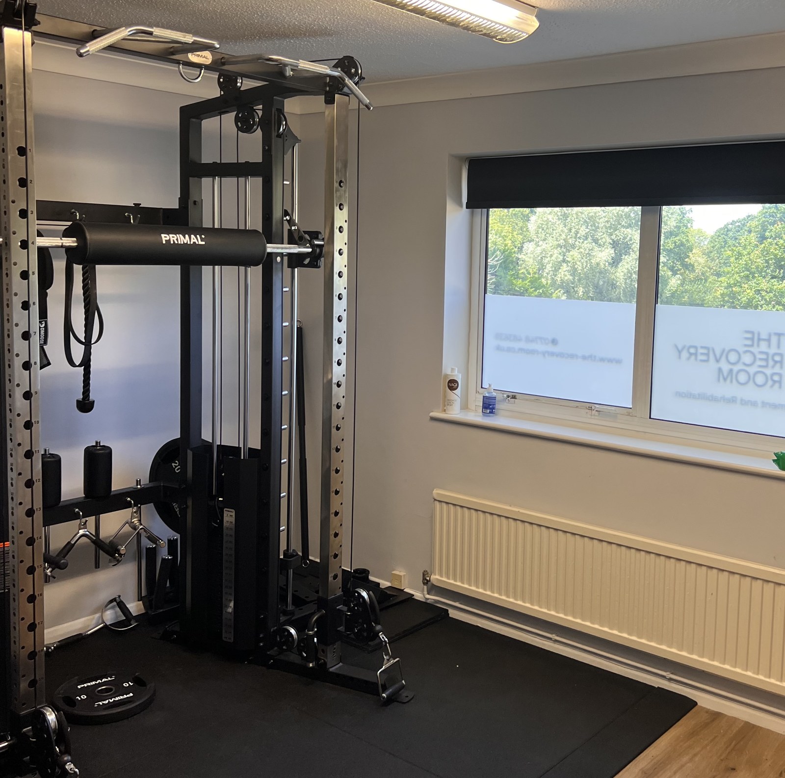 Rehabilitation equipment inside The Recovery Room clinic