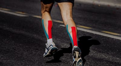 Kinesio Taping on Muscles Calf Runner