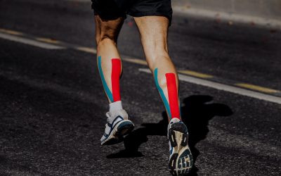 Kinesio Taping on Muscles Calf Runner