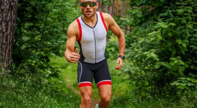 Running man in sportswear